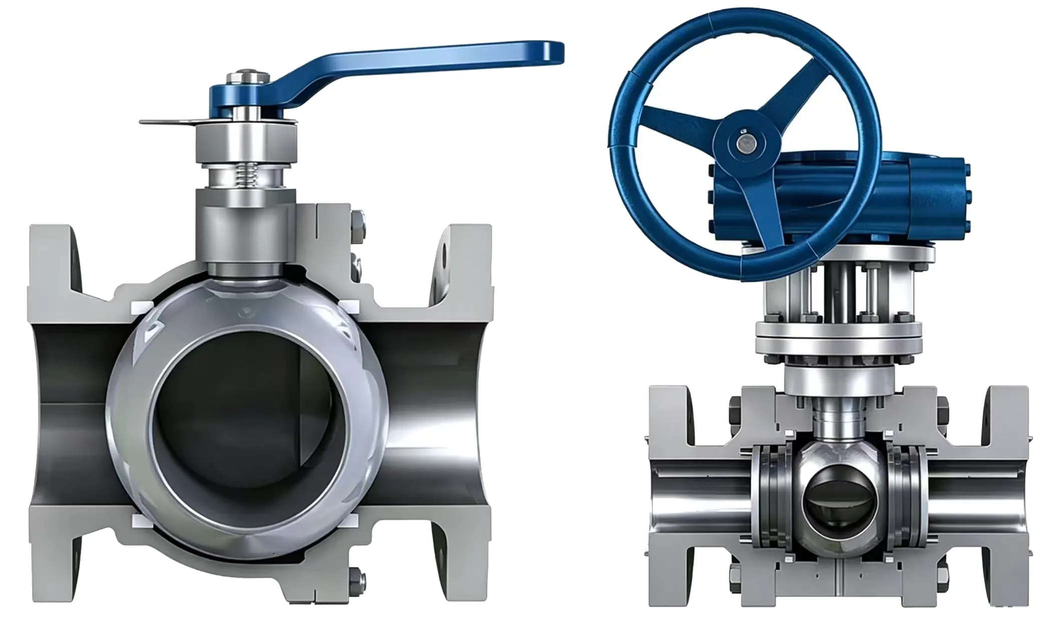 Floating and trunnion mounted ball valve comparison