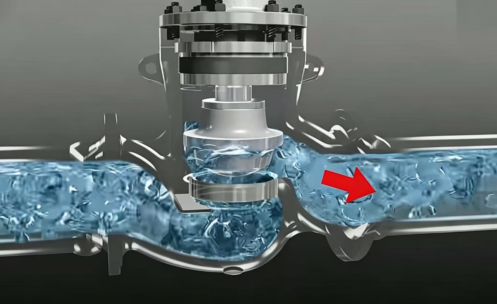 Globe valve used to regulate flow in throttling service