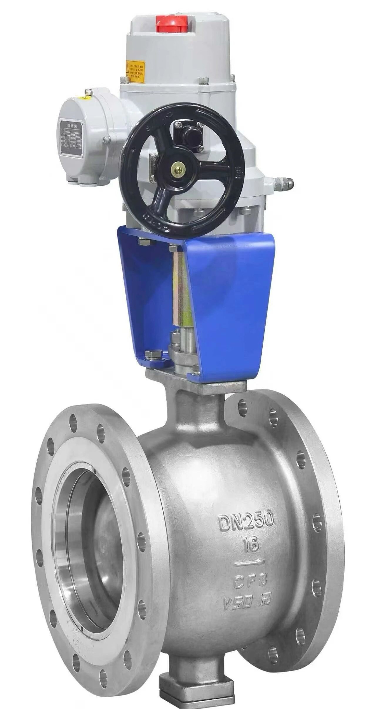 Motorized ball valve with electric actuator